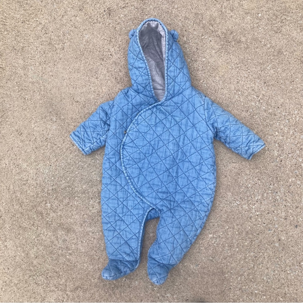 Baby Gap Quilted Chambray Snowsuit